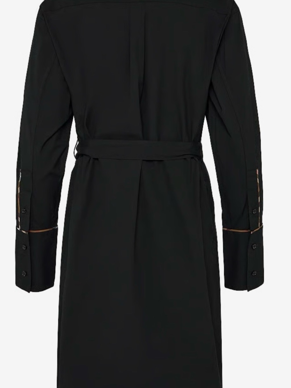 Burberry Black Tie-Waist Shirt Dress - Picture 3 of 16
